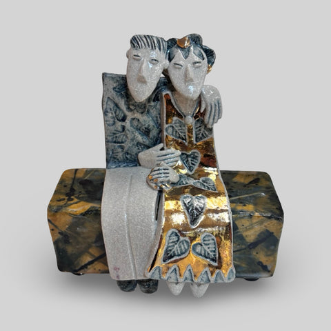 Helen Martino 'Beloveds' ceramic 11x11x7cm