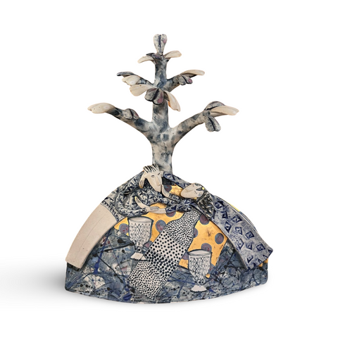 Helen Martino ‘Celebration Picnic’ ceramic 37x31x9cm
