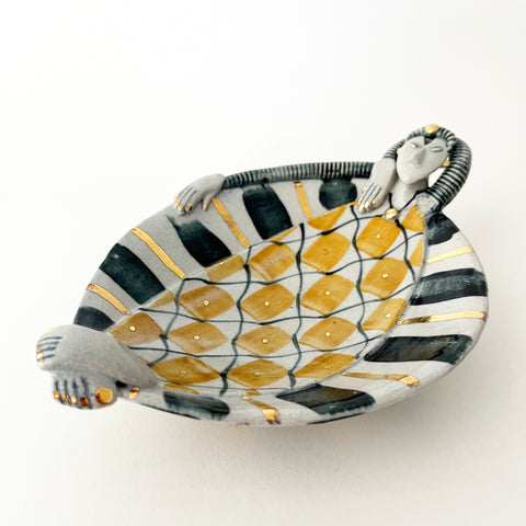 Helen Martino 'Chilled Out Dishy Lady' ceramic H6.5xW22xD12cm