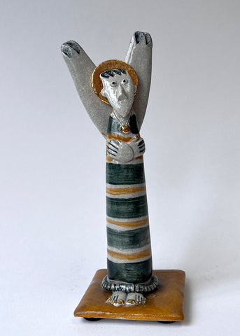 Helen Martino 'Determined Angel' ceramic H15xW7xD5cm