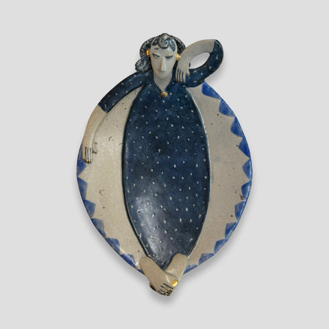Helen Martino ‘Dishy Lady Chilling Out’ (144) ceramic H7xW14xD20cm