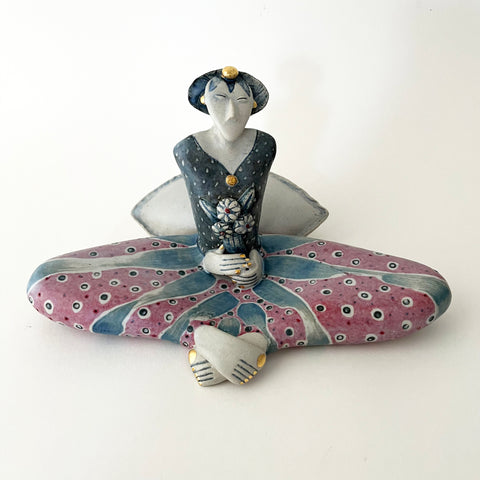 Helen Martino 'Gathered Flowers' ceramic H14xW24.5xD17cm