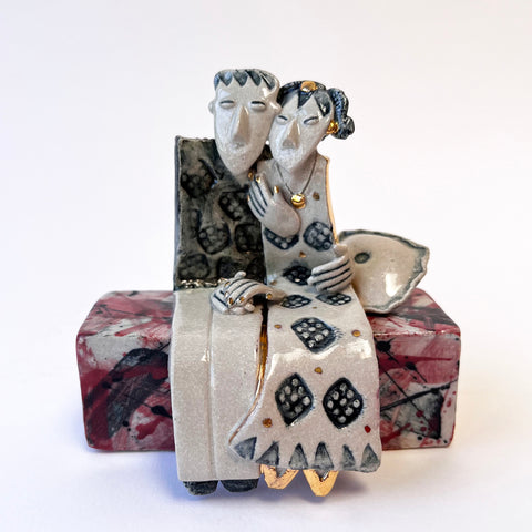 Helen Martino 'In Love' ceramic H11xW11xD6.5cm