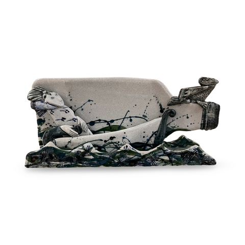 Helen Martino 'Looking Out to Sea' ceramic L28cm