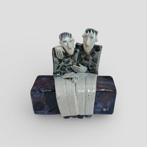 Helen Martino ‘Mates’ (140) ceramic H11xW11xD6cm