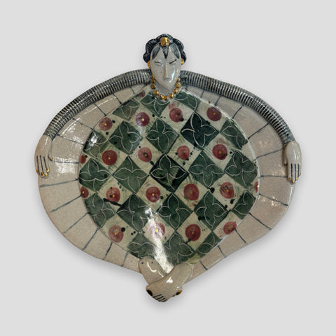 Helen Martino ‘Relaxing Dishy Lady’ (142) ceramic H6xW21xD22cm