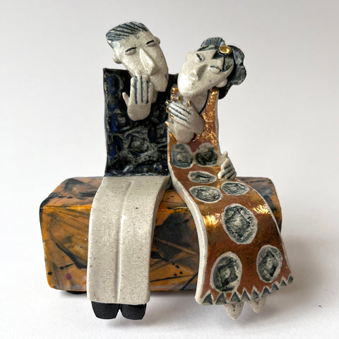Helen Martino 'Yes, Let's!' ceramic H11.5xW10xD6.5cm