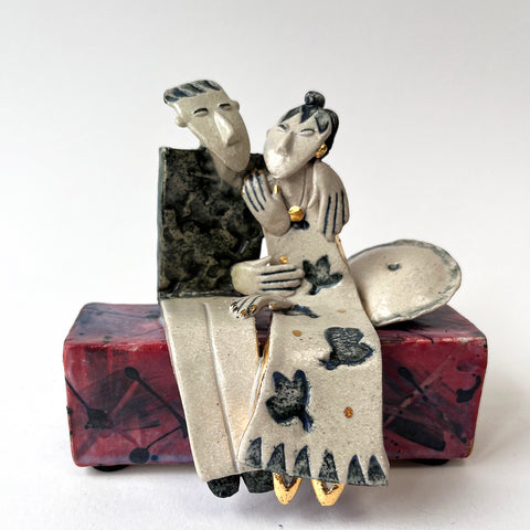 Helen Martino 'You do Make me Smile' ceramic H11xW12.5xD9cm