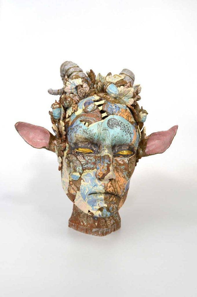 Helen Nottage 'Faun' ceramic 35x28x33cm