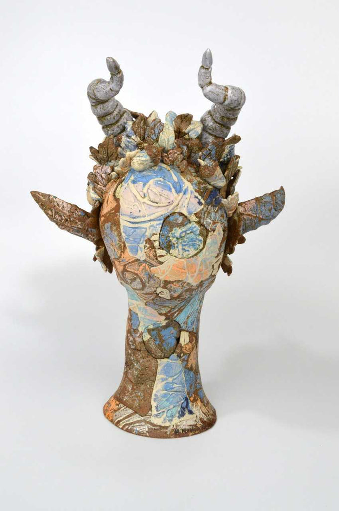 Helen Nottage 'Female Faun' ceramic 41x23x31cm