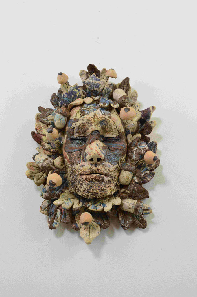 Helen Nottage 'Miniature Green Man - honey mushroom (HN169)' 24x16x6cm