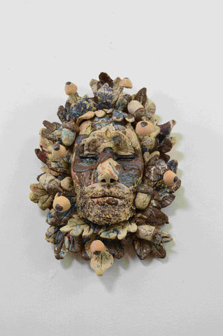 Helen Nottage 'Miniature Green Man - honey mushroom (HN169)' 24x16x6cm