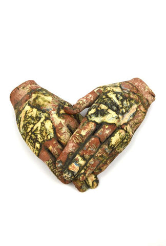 Helen Nottage 'Miniature Hands II' ceramic 11x11x3cm