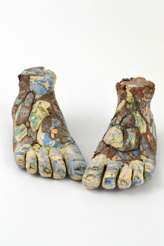 Helen Nottage 'Small Feet' ceramic H5xW11xD10cm