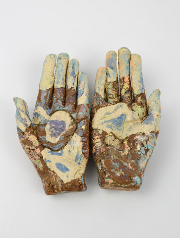 Helen Nottage 'Small Hands' ceramic H3xW11xD11cm