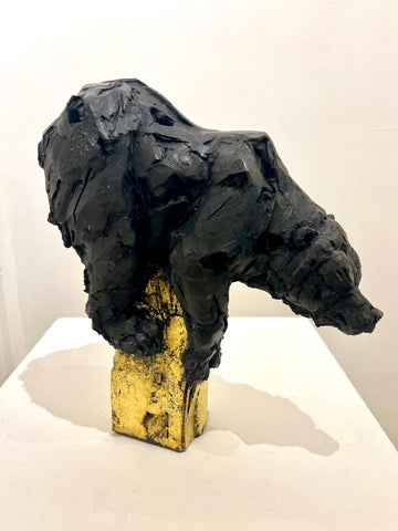 Brendan Hesmondhalgh 'Bear' bronze resin H28cm