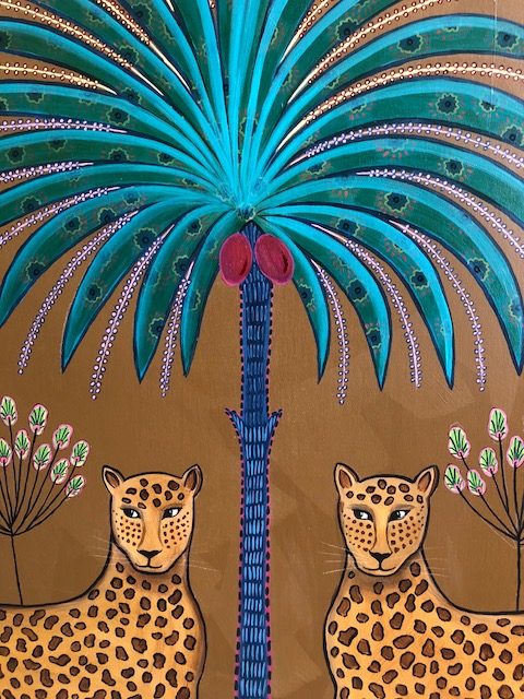 Daphne Stephenson 'Happy Leopards' unframed limited edition print