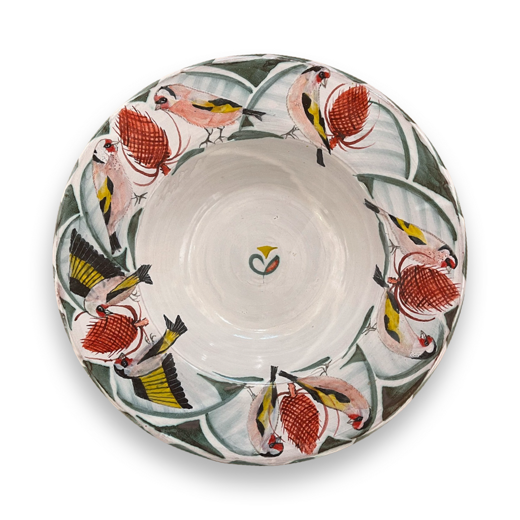 Andrew Hazelden ‘Goldfinch Tondino’ ceramic D43cm