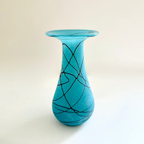 Richard Shakspeare 'Aqua Random Vase' glass H22cm