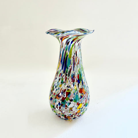 Richard Shakspeare 'Multi Confetti Bud Vase' glass H15.5