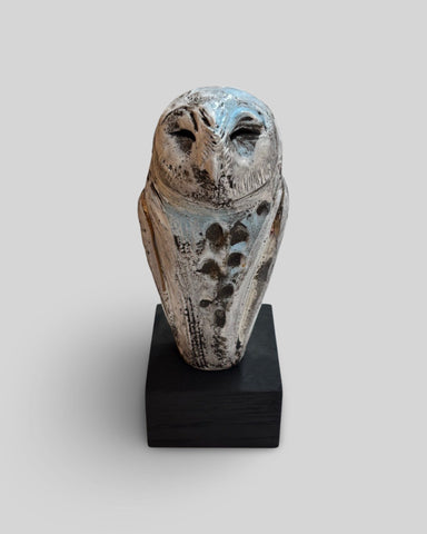 Jack Durling 'Owl' ceramic H16xW7xD7cm