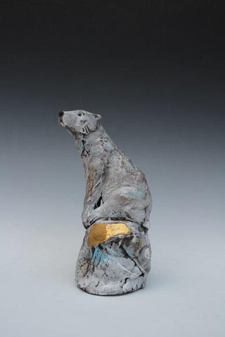 Jack Durling 'Polar Bear' ceramic H23xW13xD13cm