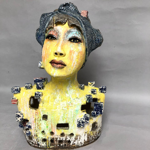 Jenny Chan 'Spirited' ceramic H40 x W26 x D17cm