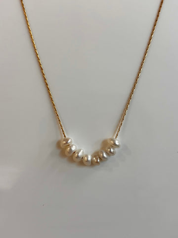 Jewel House Rocks 'Eight seed pearl necklace' 42-46cm length