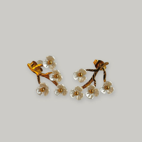Jewel House Rocks 'Four flower earrings' 2.5cm length
