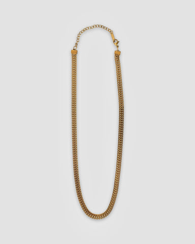 Jewel House Rocks 'Gold Flat Curve Necklace' 6mm L46cm