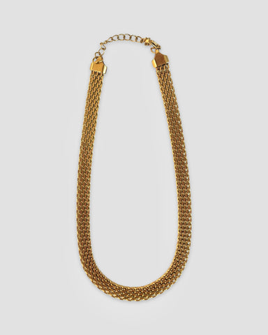Jewel House Rocks 'Gold Flat Curve Necklace' 8mm L40cm