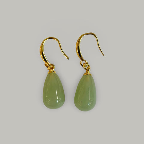 Jewel House Rocks 'Jade teardrop earrings' 3cm length