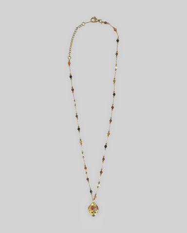 Jewel House Rocks 'Talisman - Carnelian, Lapis, Bloodstone, Howlite, Citrine' L45cm
