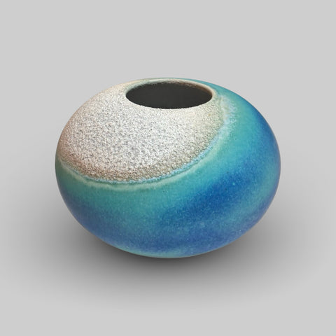Jon Bull 'Coastal Sphere' ceramic H13xD17cm