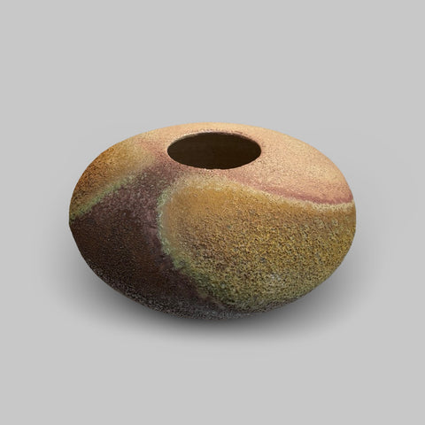 Jon Bull 'Elliptical Lava Sphere' ceramic H11xD22cm