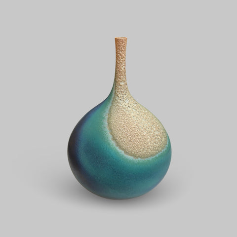 Jon Bull 'Medium Coastal Teardrop Vessel' ceramic H23xD17cm