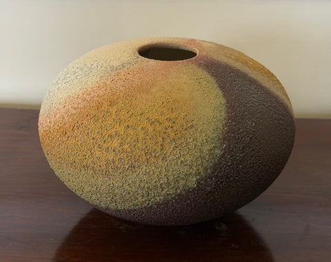 Jon Bull 'Elliptical Lava Sphere' ceramic H13xW21cm