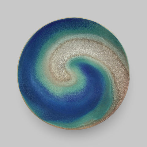 Jon Bull 'Small Coastal Platter' ceramic H5xD22cm