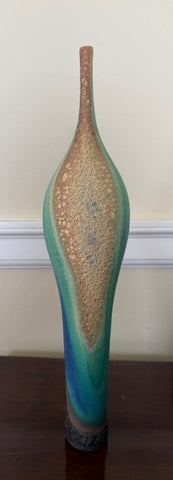 Jon Bull 'Tall Coastal Bottle II' ceramic H38cm