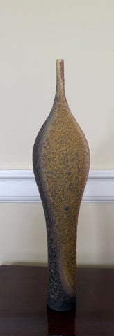 Jon Bull 'Tall Lava Bottle' ceramic H38cm