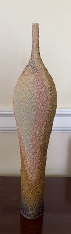 Jon Bull 'Tall Lava Bottle II' ceramic H38cm