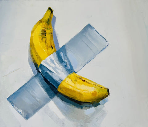 Jonathan Pocock 'Another Comedian' oil on linen 25x30cm