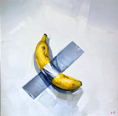 Jonathan Pocock 'Another Comedian' oil on linen 40x40cm