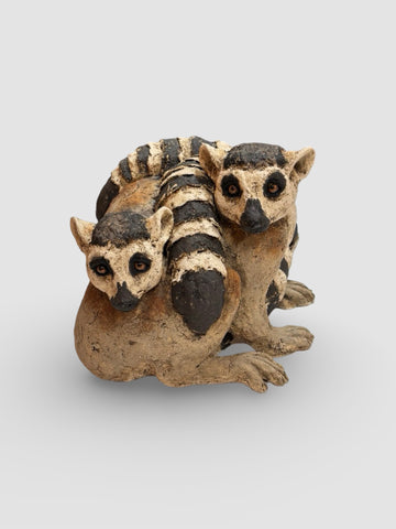 Julie Wilson 'Lemurs' ceramic H15xW19xD25cm