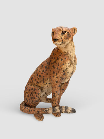 Julie Wilson 'Sitting Cheetah' ceramic H33cm