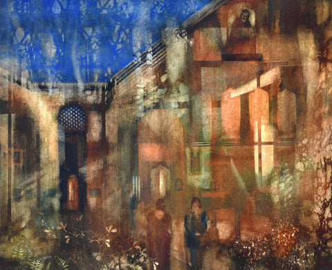 Kate Bentley 'Women Hold up Half the Sky' pure watercolour 65x53cm (95x83cm Framed)