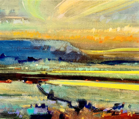 Ken Roberts 'Good Morning Scotland' acrylic on canvas 50x60cm