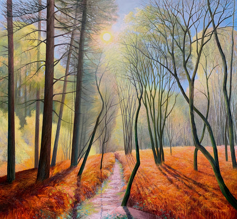 Lindsey Hambleton 'Track to Black Rocks' oil on canvas 130x140cm
