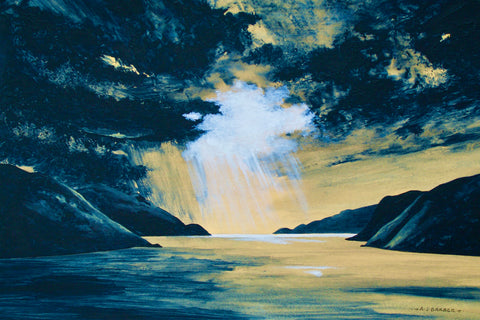 Anthony Barber 'Loch Seaforth Light' limited edition print 38x25cm