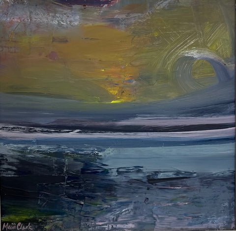 Mairi Clark ‘Last Light’ oil on board 29x29cm
